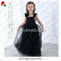 100% polyester fabric girls long maxi dress